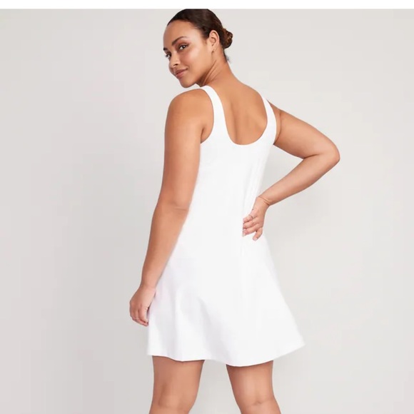 NWT OLD NAVY PowerSoft Sleeveless Dress Color: Calla Lilies - Picture 6 of 8